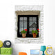 Tiny White Window Wall Mural