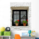 Tiny White Window Wall Mural
