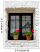 Tiny White Window Wall Mural