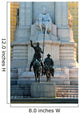 Miguel de Cervantes monument, Plaza de Espana, Madrid Wall Mural