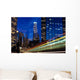 Los Angeles Skyline at Night Wall Decal