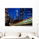 Los Angeles Skyline at Night Wall Decal