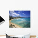 Waikiki Beach and Diamond Head Crater in Hawaii Wall Mural