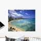 Waikiki Beach and Diamond Head Crater in Hawaii Wall Mural