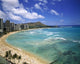 Waikiki Beach and Diamond Head Crater in Hawaii Wall Mural