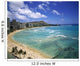 Waikiki Beach and Diamond Head Crater in Hawaii Wall Mural