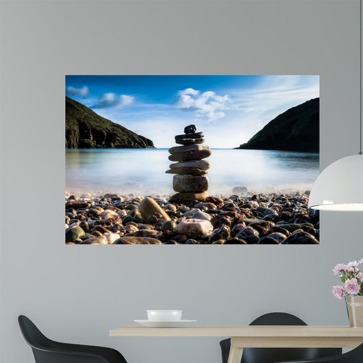 Stones Beach Wall Decal