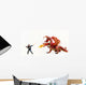 Boy Vs Dragon Wall Decal Sticker Set