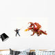 Boy Vs Dragon Wall Decal Sticker Set
