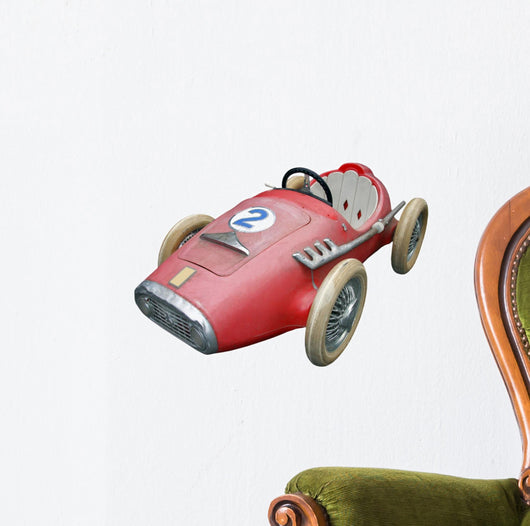 Little Baby Car Red for a Child Wall Decal
