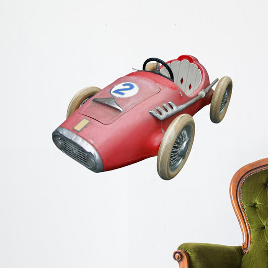 Little Baby Car Red for a Child Wall Decal
