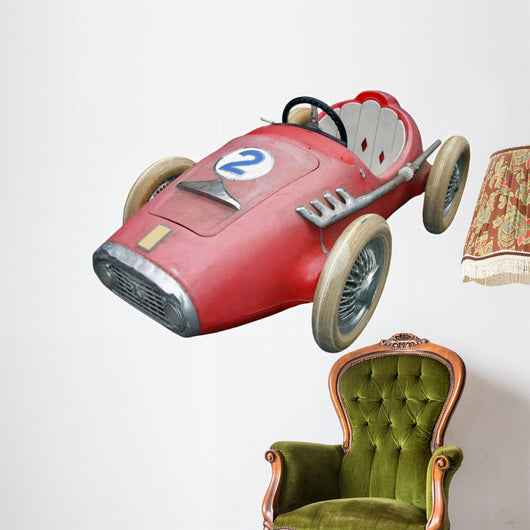 Little Baby Car Red for a Child Wall Decal