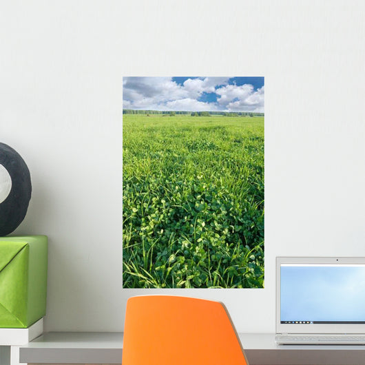 Spring Clover Field Wall Decal