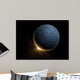 Computer generated image of a planet eclipsing a star. Wall Mural