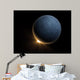 Computer generated image of a planet eclipsing a star. Wall Mural