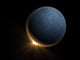 Computer generated image of a planet eclipsing a star. Wall Mural