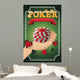 Chips icon. Poker casino and las vegas theme. Colorful design. Vector illustration Wall Mural
