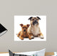 Two Dogs Wall Decal