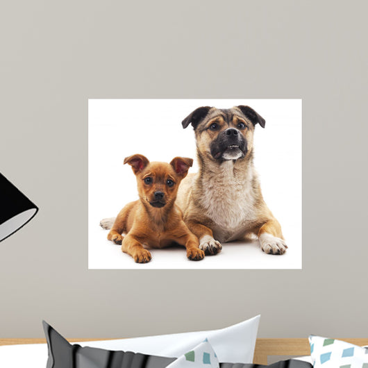 Two Dogs Wall Decal