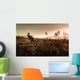 Kangaroo Encounter during Sunrise Wall Decal