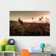 Kangaroo Encounter during Sunrise Wall Decal