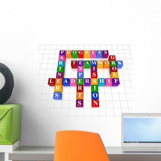 Crossword Leadership Wall Decal