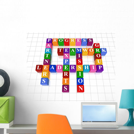 Crossword Leadership Wall Decal