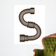 Pipe Alphabet Letter Wall Decal Design 1