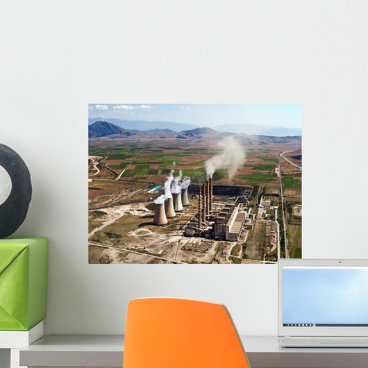 Fossil Fuel Power Plant in Operation Wall Mural