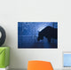 Silhouette Moose Snowstorm Anchorage Wall Decal