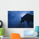 Silhouette Moose Snowstorm Anchorage Wall Decal