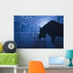 Silhouette Moose Snowstorm Anchorage Wall Decal