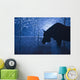 Silhouette Moose Snowstorm Anchorage Wall Decal