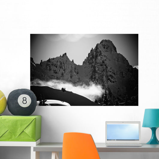 Black and White Scenic Wall Decal