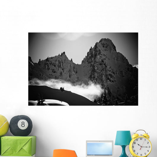 Black and White Scenic Wall Decal