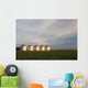 Metal Grain Bins Reflecting Wall Decal Design 2