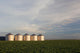 Metal Grain Bins Reflecting Wall Decal Design 2