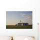 Metal Grain Bins Reflecting Wall Decal Design 1