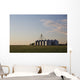Metal Grain Bins Reflecting Wall Decal Design 1