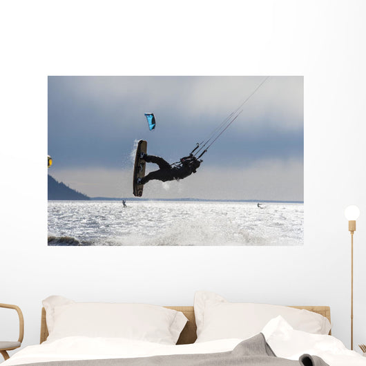 Kite Boarders Turnagain Arm Wall Decal