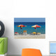 Umbrellas and Beach Chairs Wall Decal