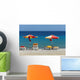 Umbrellas and Beach Chairs Wall Decal