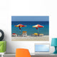 Umbrellas and Beach Chairs Wall Decal