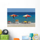 Umbrellas and Beach Chairs Wall Decal