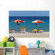 Umbrellas and Beach Chairs Wall Decal
