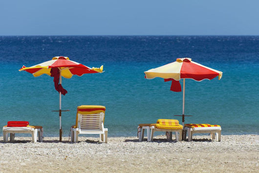 Umbrellas and Beach Chairs Wall Decal