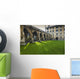 Courtyard with Lush Green Wall Decal