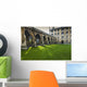Courtyard with Lush Green Wall Decal