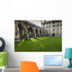 Courtyard with Lush Green Wall Decal