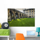 Courtyard with Lush Green Wall Decal
